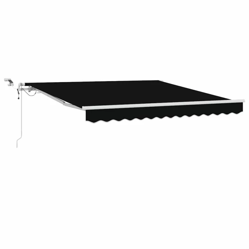 Ištraukiama markizė Juoda 350 x 250 cm Poliesteris ir Metalas