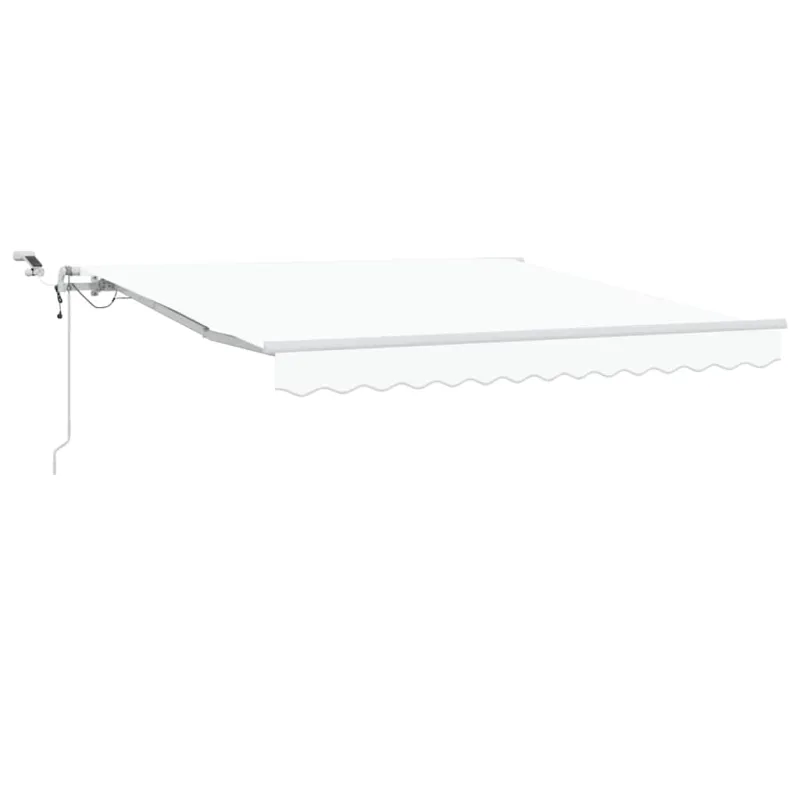 Ištraukiama markizė Balta 350 x 250 cm Poliesteris ir Metalas