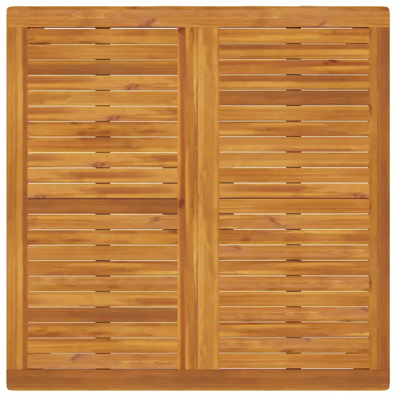 Sodo valgomojo stalas, 110x110x75cm, akacijos medienos masyvas