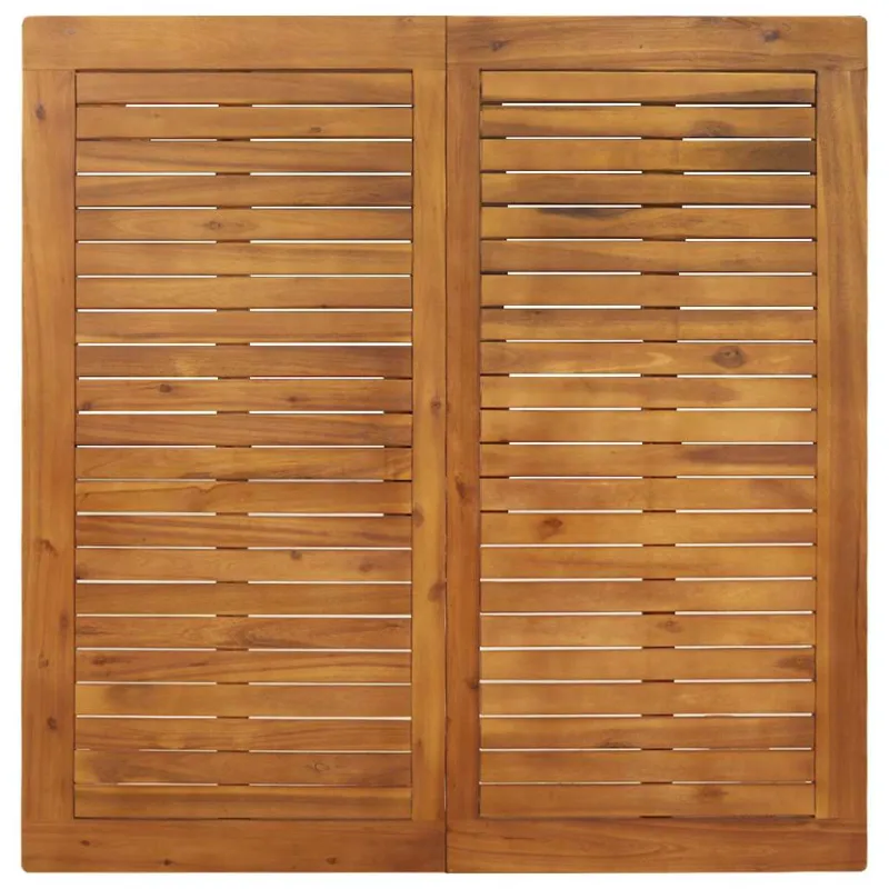 Sodo valgomojo komplektas 5 pcs Juoda Kietos akacijos mediena