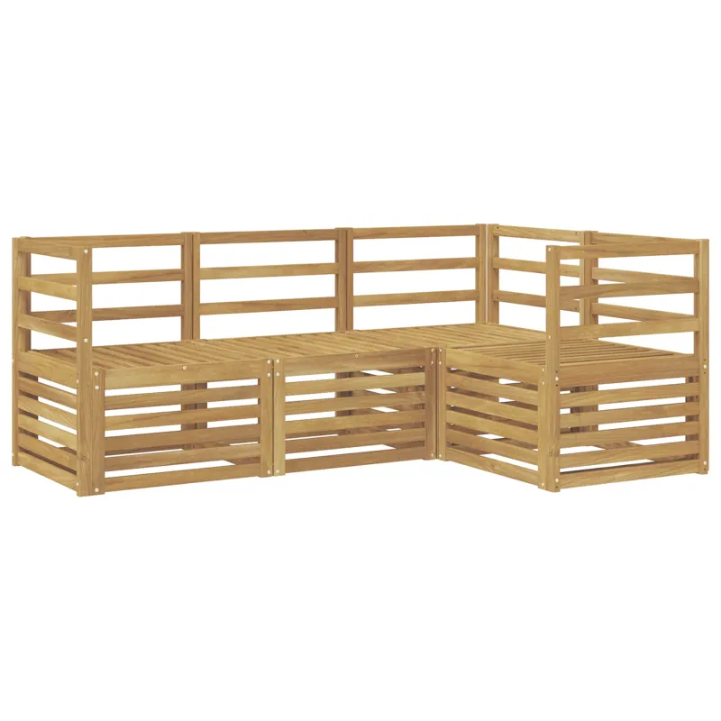 Sofų komplektai 4 pcs Balta 185,5 x 126,5 x 73 cm
