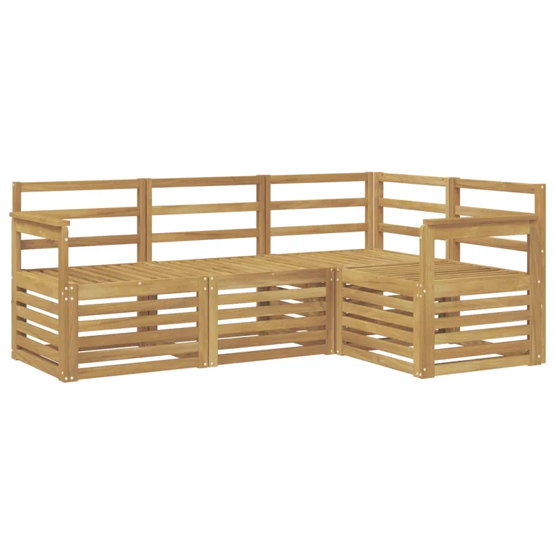 Sofų komplektai 4 pcs Balta 187,5 x 128,5 x 73 cm