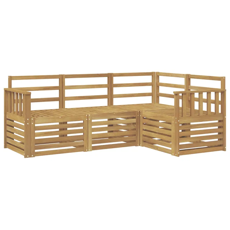Sofų komplektai 4 pcs Balta 187,5 x 128,5 x 73 cm