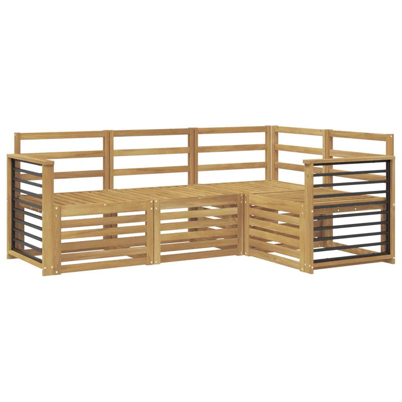 Sofų komplektai 4 pcs Balta 187,5 x 128,5 x 73 cm