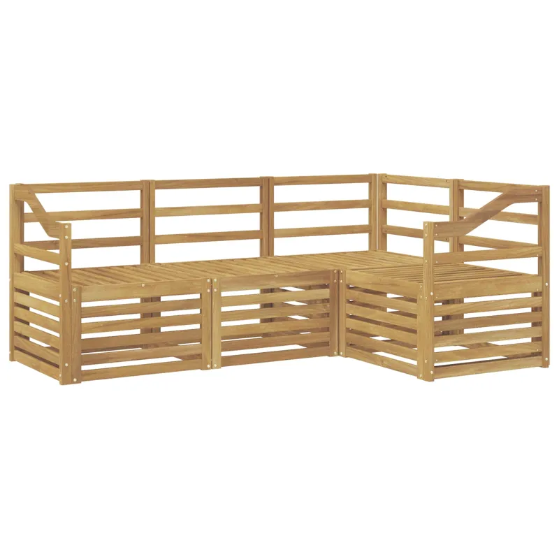 Sofų komplektai 4 pcs Balta 185,5 x 126,5 x 73 cm