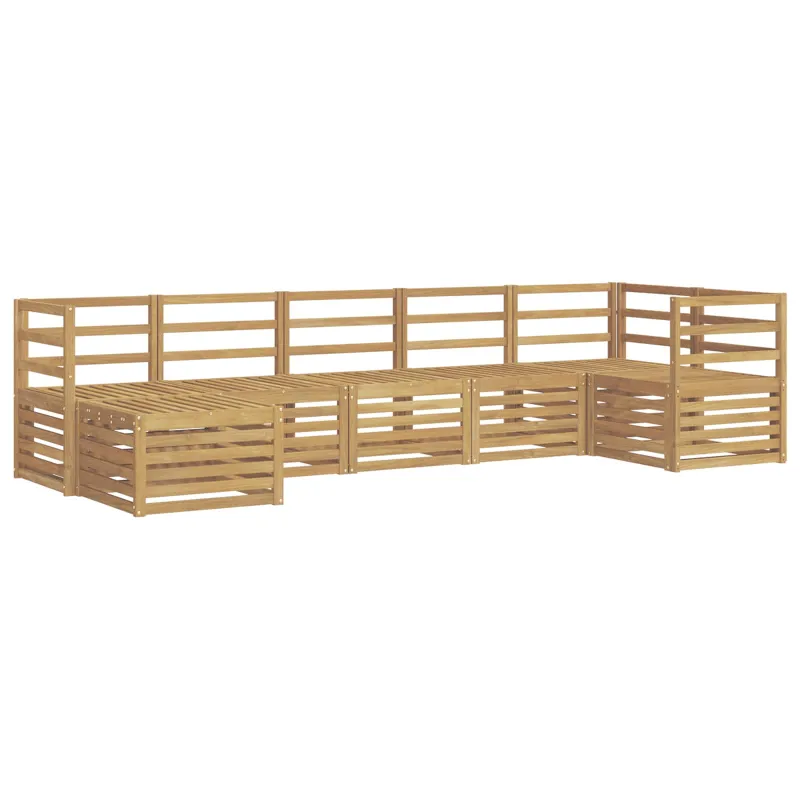 Lauko sofos komplektas 7 pcs Balta