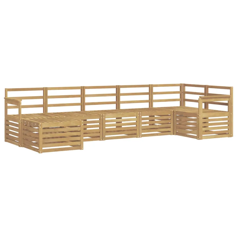 Lauko sofos komplektas 7 pcs Balta