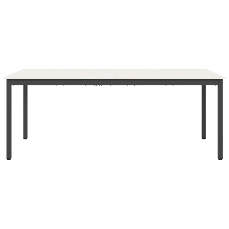 Valgomojo stalas Balta 200 x 100 x 75 cm Kietos pušies mediena