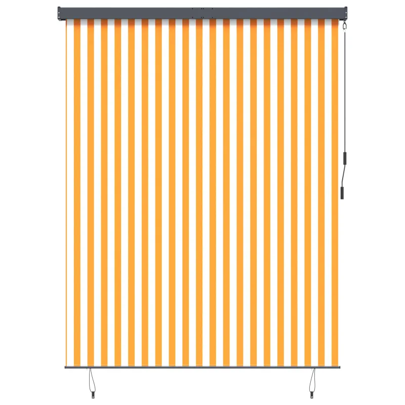 Roletas Balta ir oranžinė 200 x 250 cm Audinys ir aliuminis