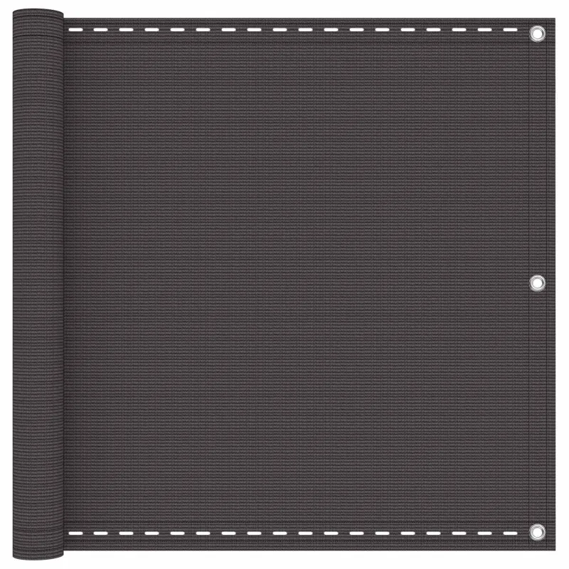 Balkono Ekranas Antracito 90 x 1000 cm HDPE ir aliuminis