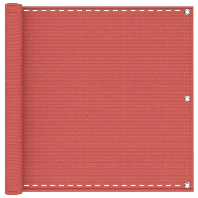 Balkono Ekranas Terakotos 90 x 700 cm HDPE ir aliuminis