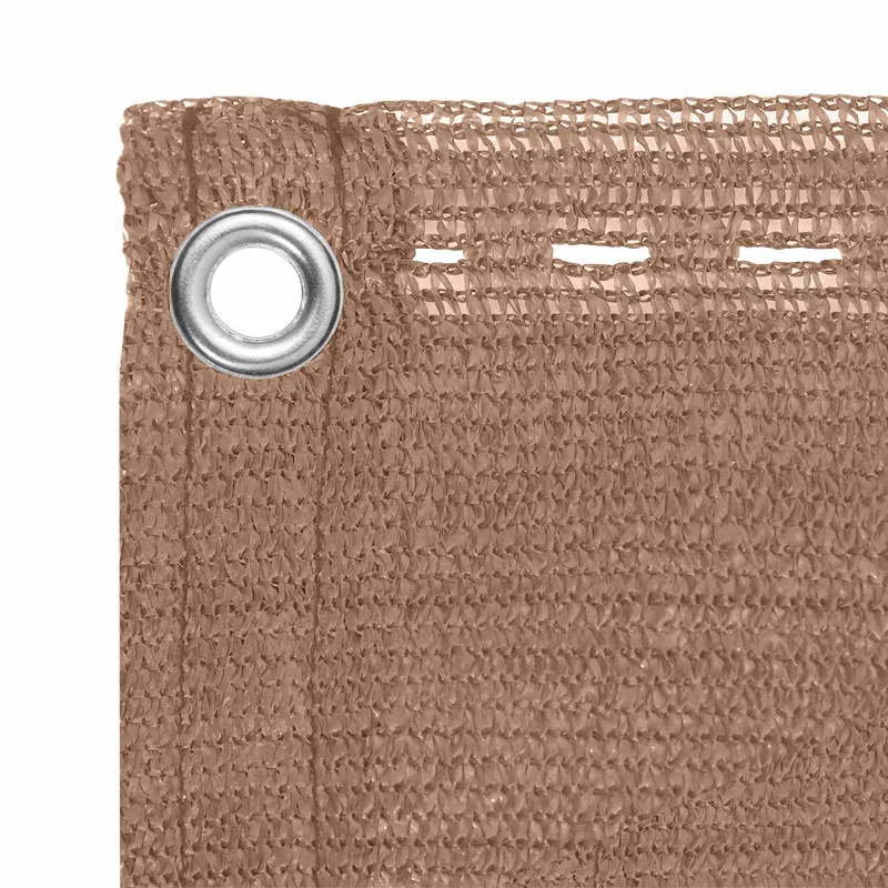 Balkono Ekranas Taupe 120 x 800 cm HDPE ir aliuminis