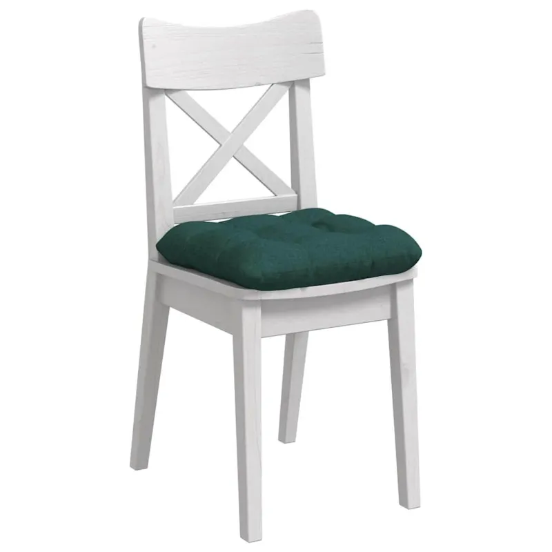 Sėdynių pagalvėlės 4 pcs Tamsiai žalia 45 x 45 x 12 cm audinys