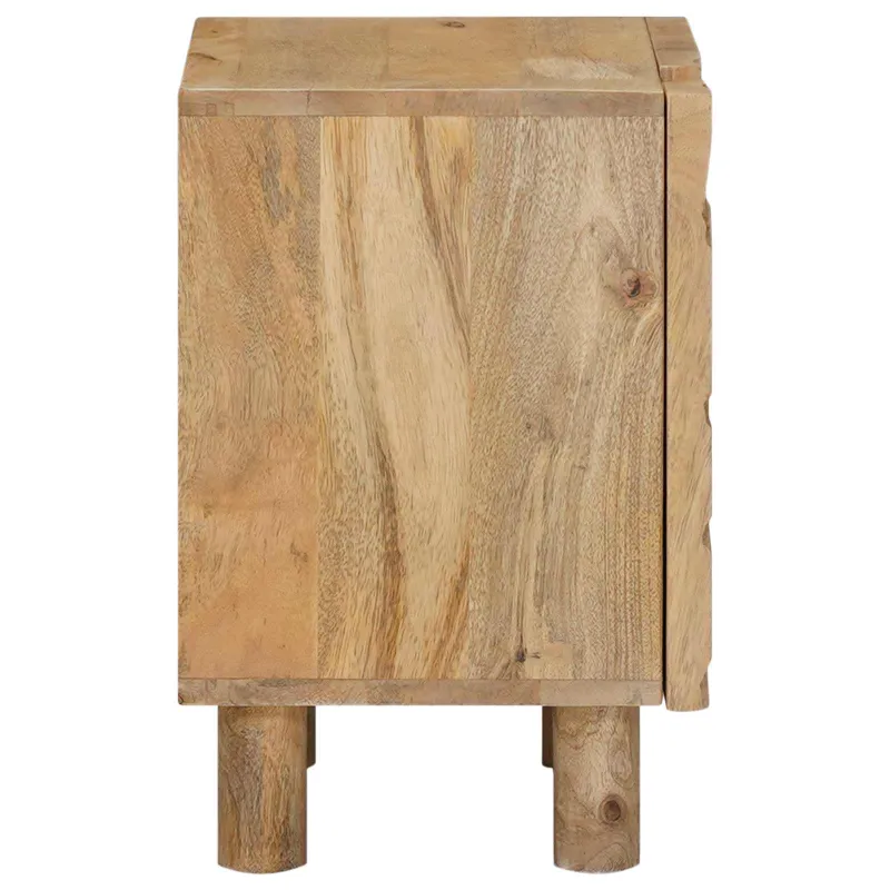 Rankų darbo naktinė spintelė Teak medžio rudas 40 x 30 x 45 cm