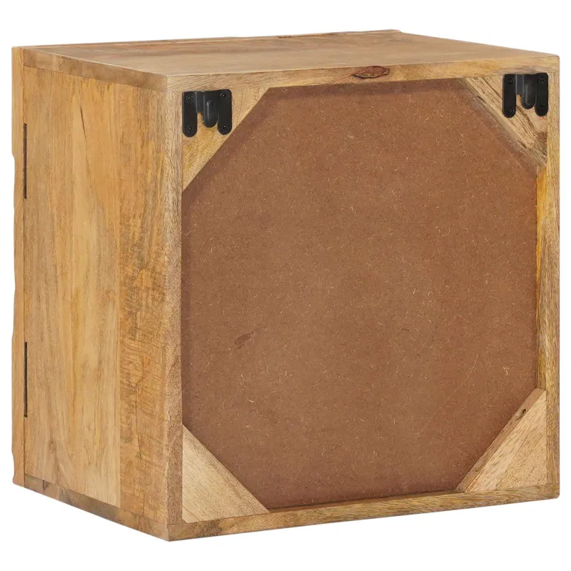 Rankų darbo naktinė spintelė Teak medžio rudas 40x30x40 cm