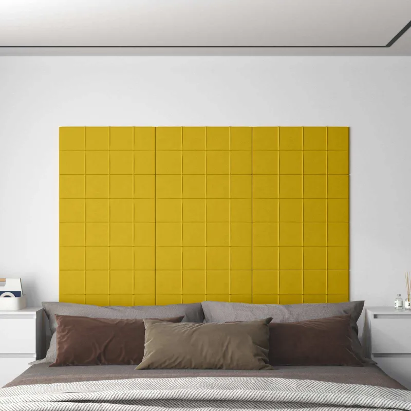 Sieninis galvūgalis 12 pcs Geltona 60 x 30 cm Aksomas
