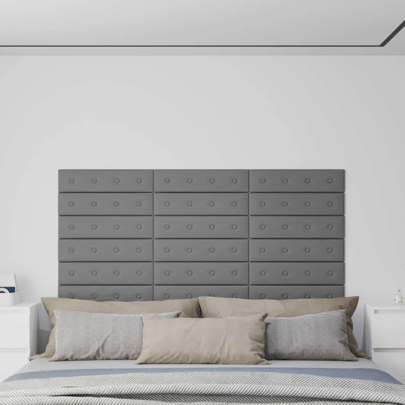 Sieninis galvūgalis 12 pcs Pilka 60 x 15 cm Dirbtinė oda
