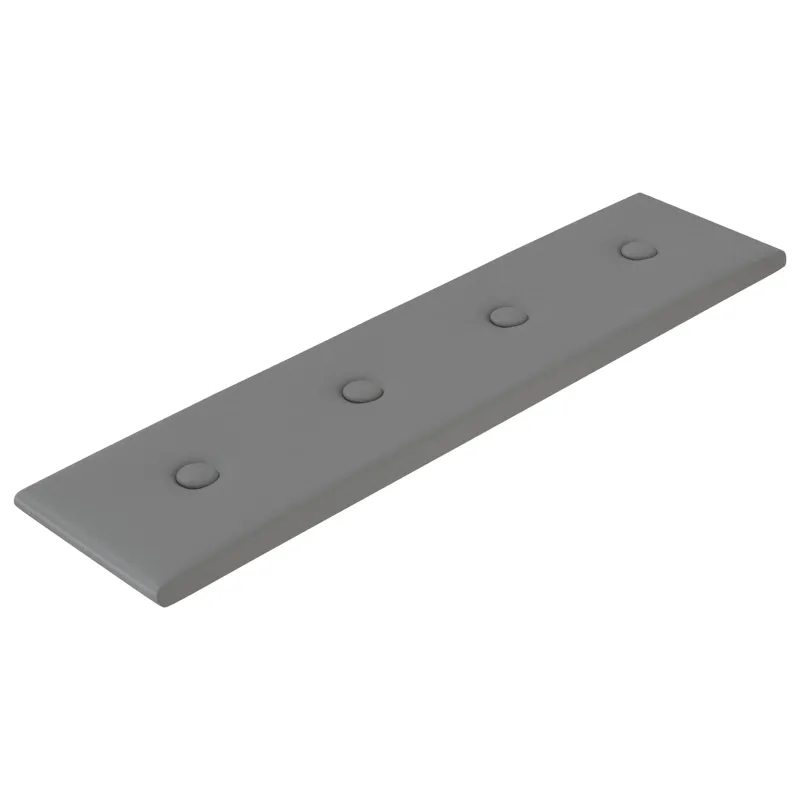 Sieninis galvūgalis 12 pcs Pilka 60 x 15 cm Dirbtinė oda