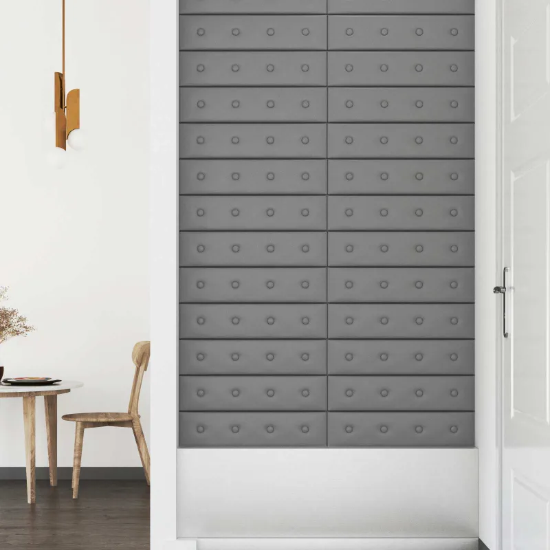 Sieninis galvūgalis 12 pcs Pilka 60 x 15 cm Dirbtinė oda