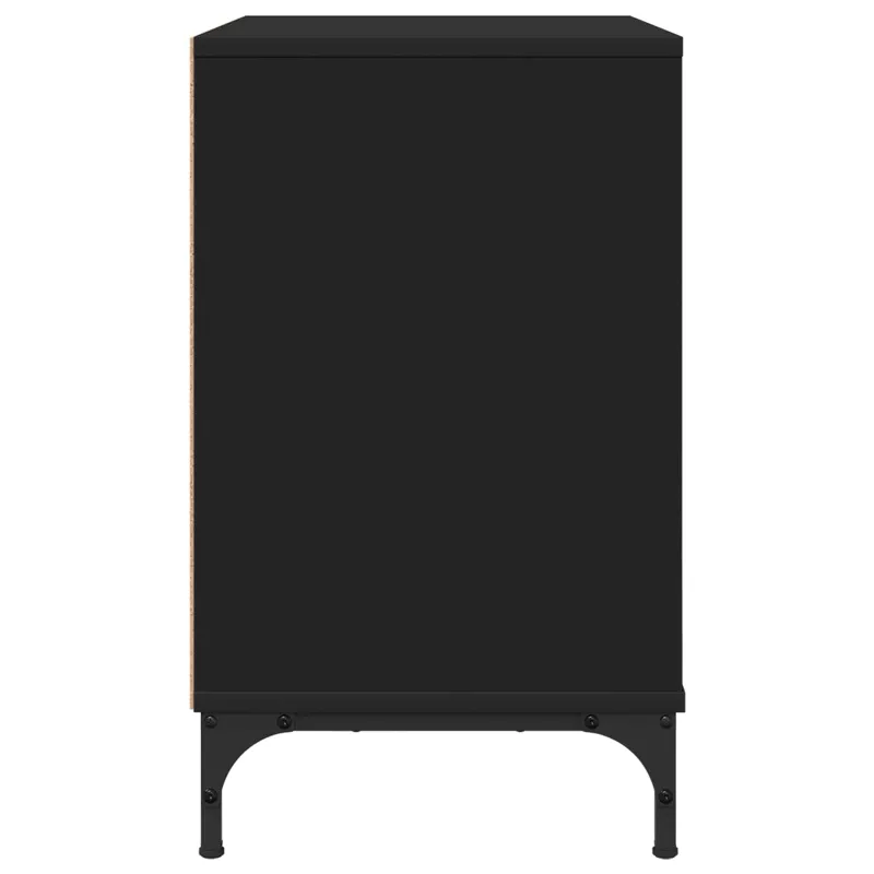 Naktinis staliukas Juoda 63.5 x 36 x 61 cm Apdirbta mediena