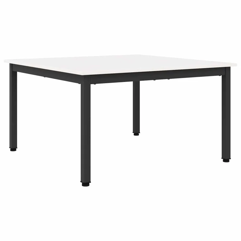 Kavos staliukas Balta 80 x 80 x 45 cm Kietos pušies mediena