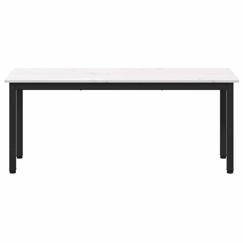 suoliukas Balta 110 x 35 x 45 cm Kietos pušies mediena