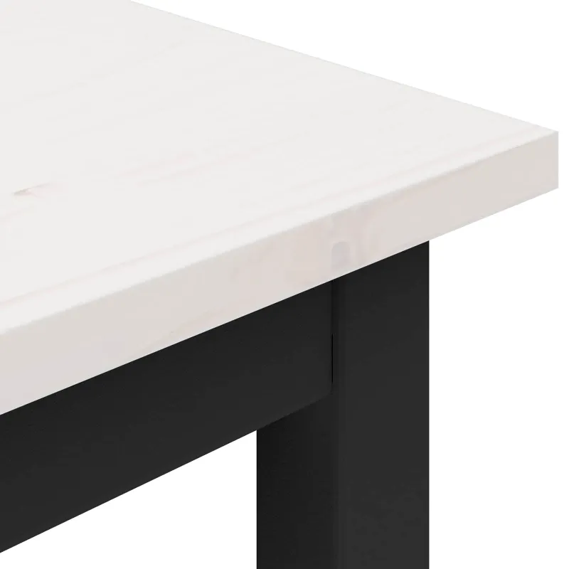 suoliukas Balta 200 x 35 x 45 cm Kietos pušies mediena