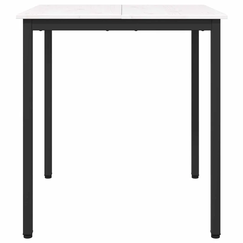 Valgomojo stalas Balta 70 x 70 x 75 cm Kietos pušies mediena