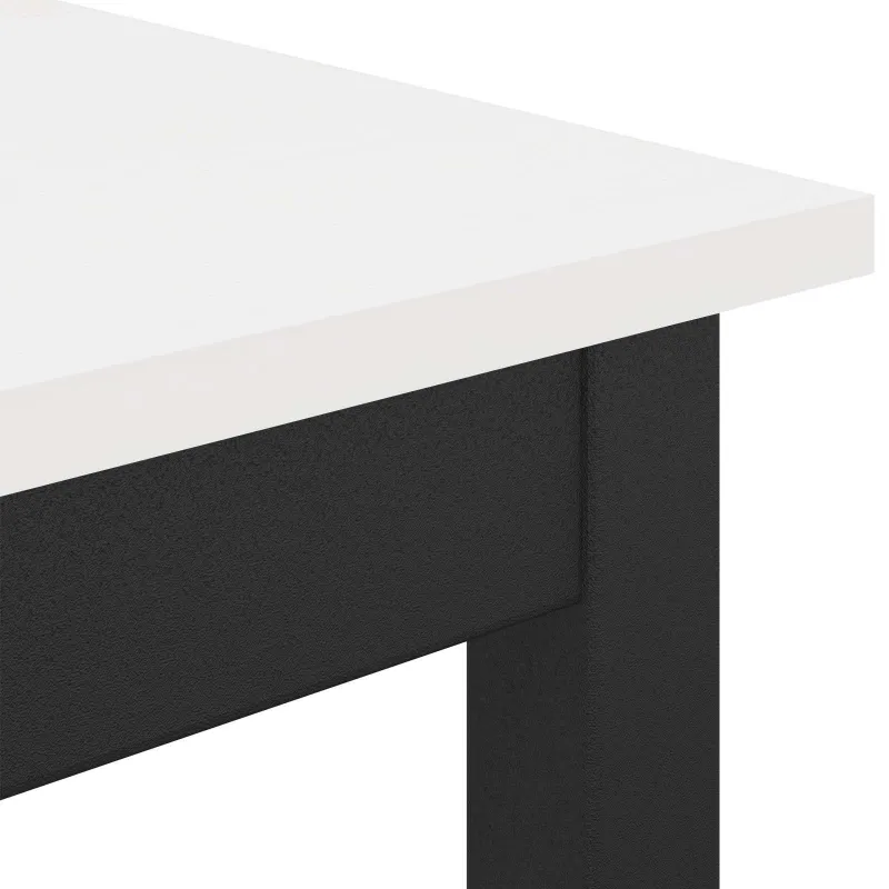 Valgomojo stalas Balta 70 x 70 x 75 cm Kietos pušies mediena