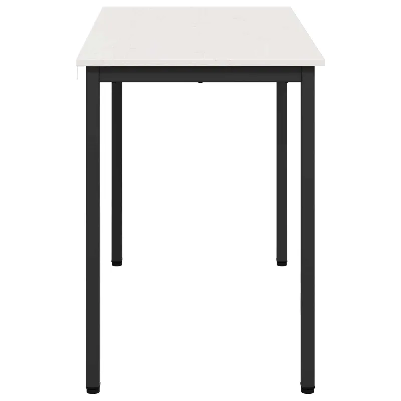 Valgomojo stalas Balta 110 x 55 x 75 cm Kietos pušies mediena