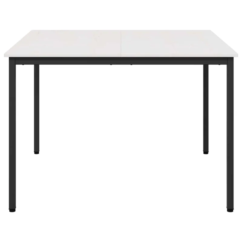 Valgomojo stalas Balta 110 x 110 x 75 cm Kietos pušies mediena