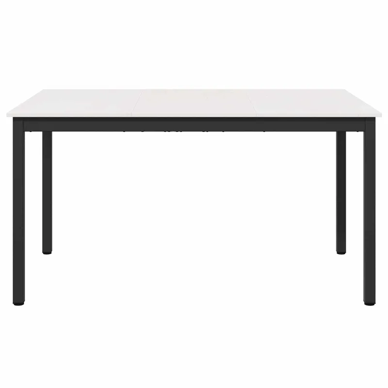 Valgomojo stalas Balta 150 x 90 x 75 cm Kietos pušies mediena