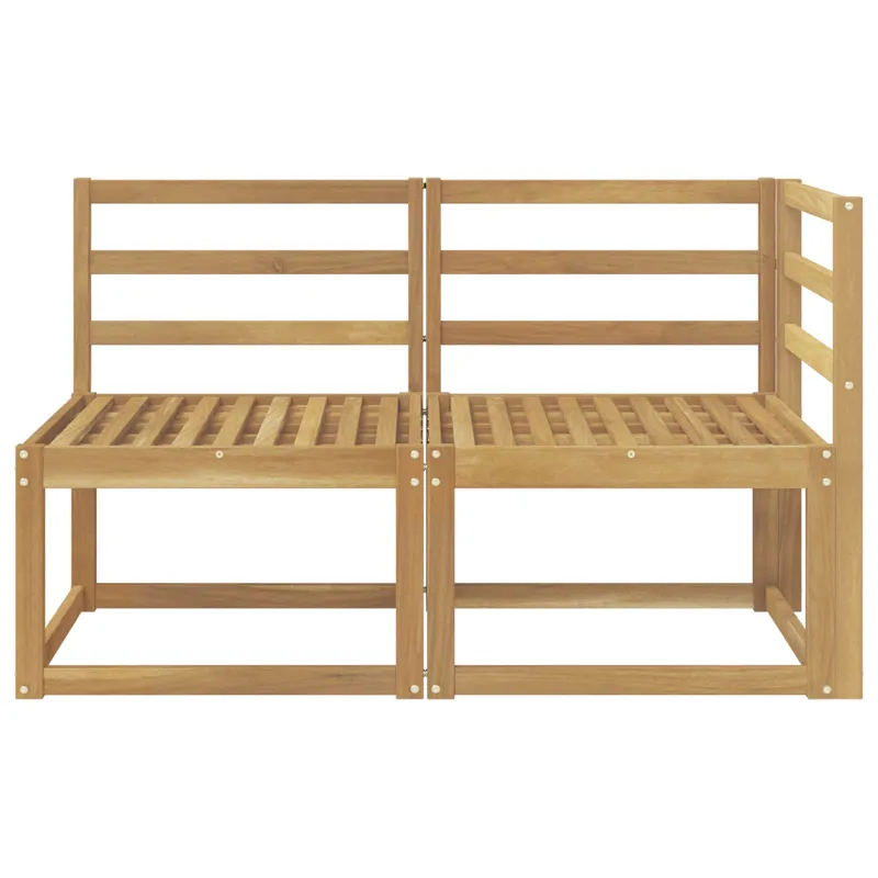 Lauko vidurinė ir kampinė sofa 2 Vienetas Balta
