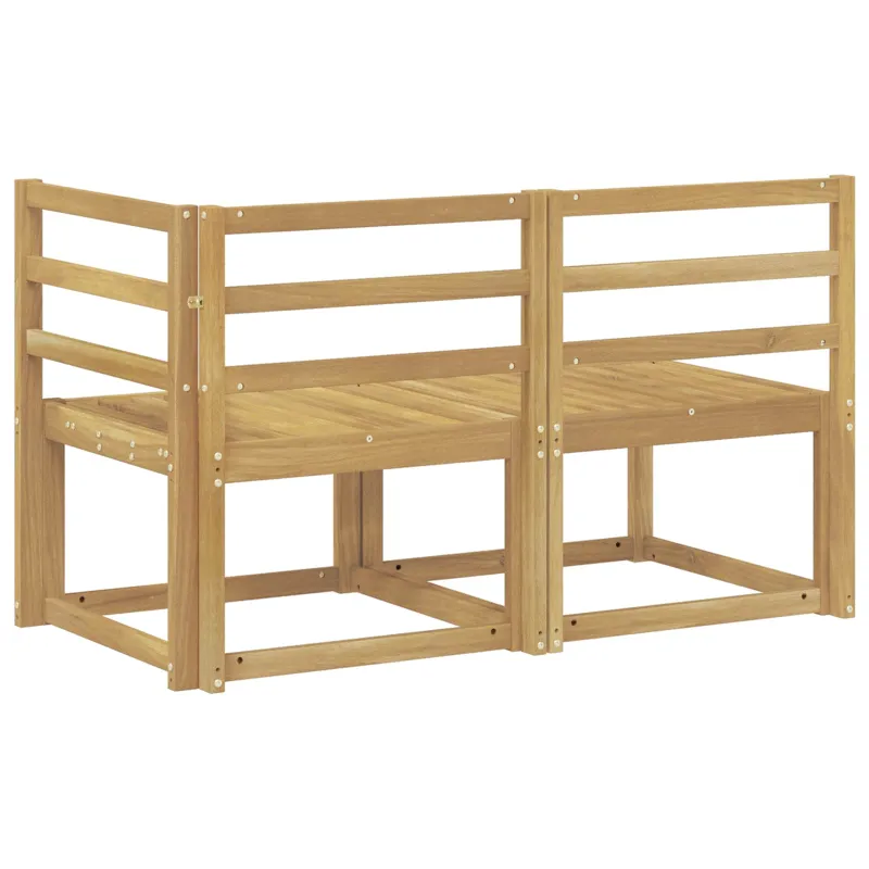 Lauko vidurinė ir kampinė sofa 2 Vienetas Balta