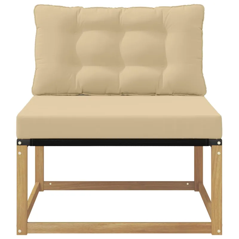 Lauko Vidurinis Sofa su pagalve Balta 79 x 83 x 73 cm plienas