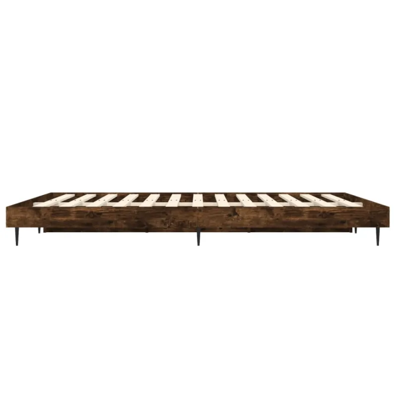 Lovos rėmas be čiužinio, dūminio ąžuolo, 140x190cm, mediena