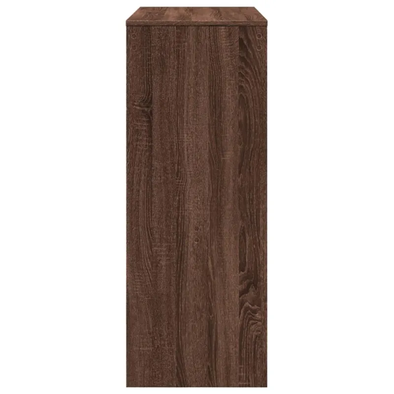 Baro stalas su lentynomis, rudas, 90x40x103,5cm, mediena