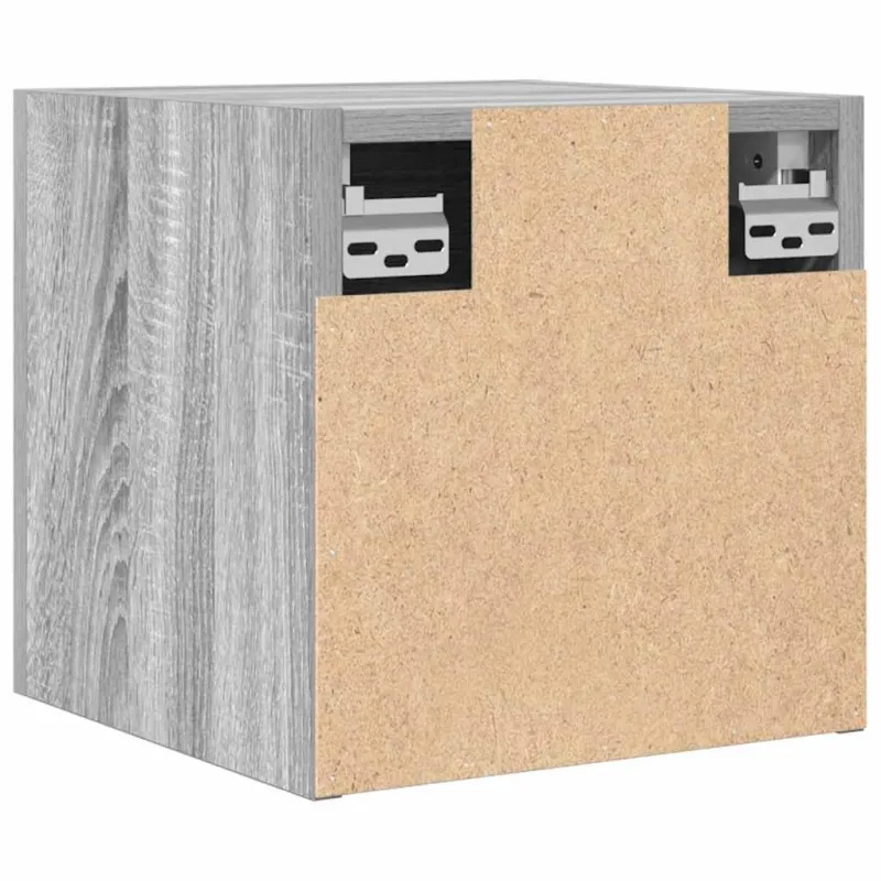Sieninės televizoriaus spintelės, 2vnt., pilkos, 30,5x30x30cm