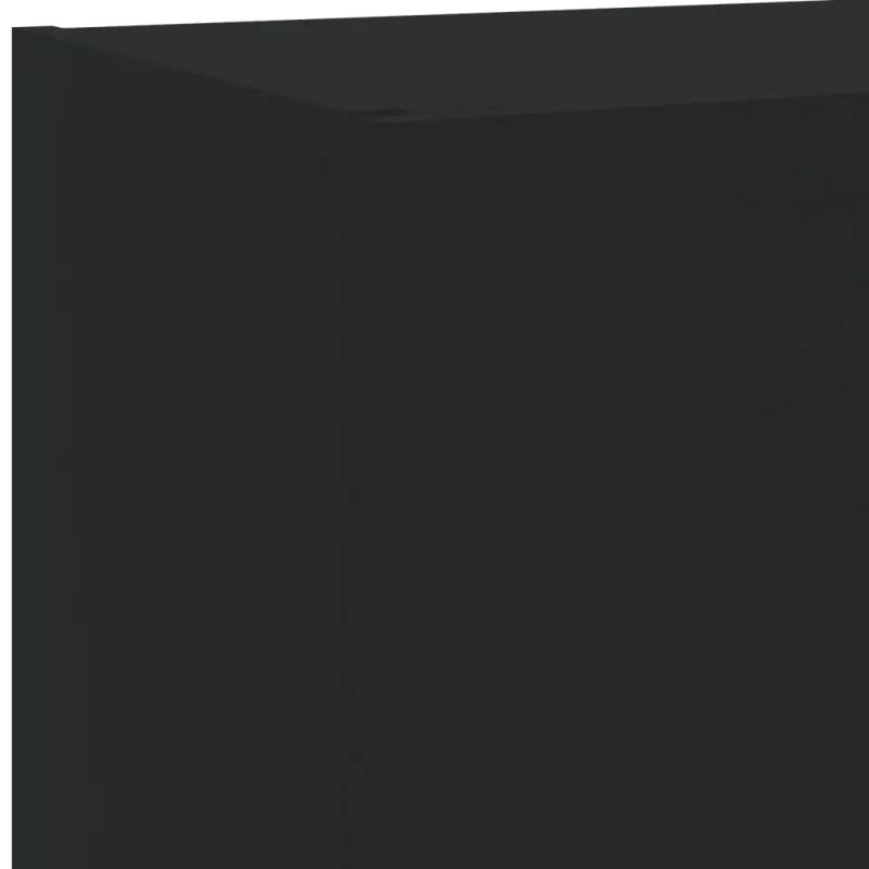 TV spintelė su LED lemputėmis, juodos spalvos, 40,5x30x90cm