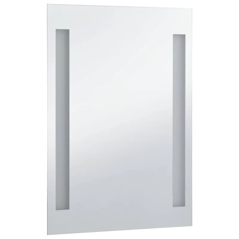Sieninis vonios kambario veidrodis su LED, 60x100cm