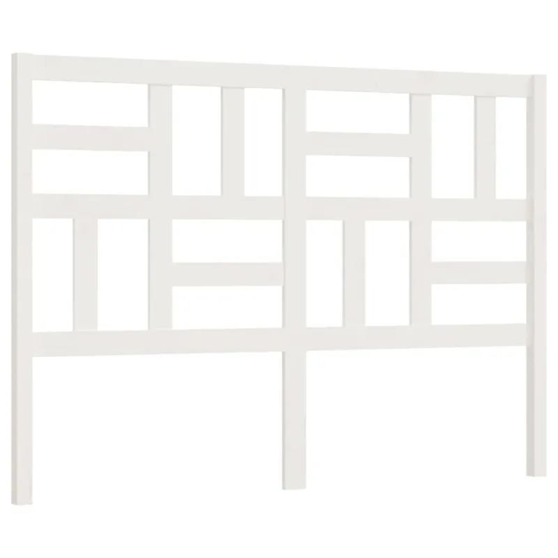Lovos galvūgalis, baltas, 156x4x104cm, pušies medienos masyvas