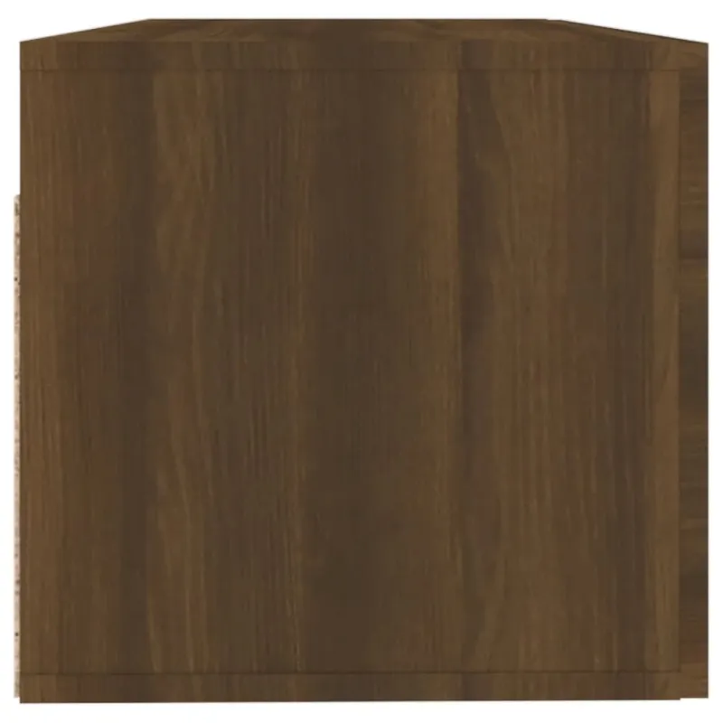 Sieninė spintelė, ruda ąžuolo, 100x36,5x35cm, apdirbta mediena