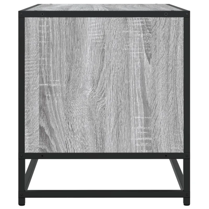 Televizoriaus spintelė, pilka, 91x40x46cm, mediena ir metalas