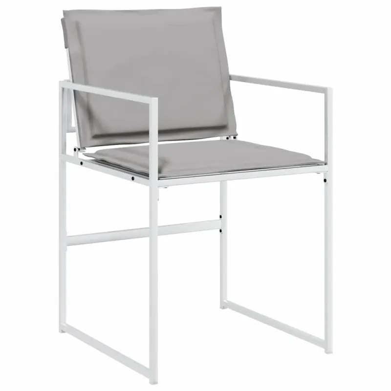 Sodo valgomojo komplektas 9 pcs Balta 200 x 80 x 73 cm