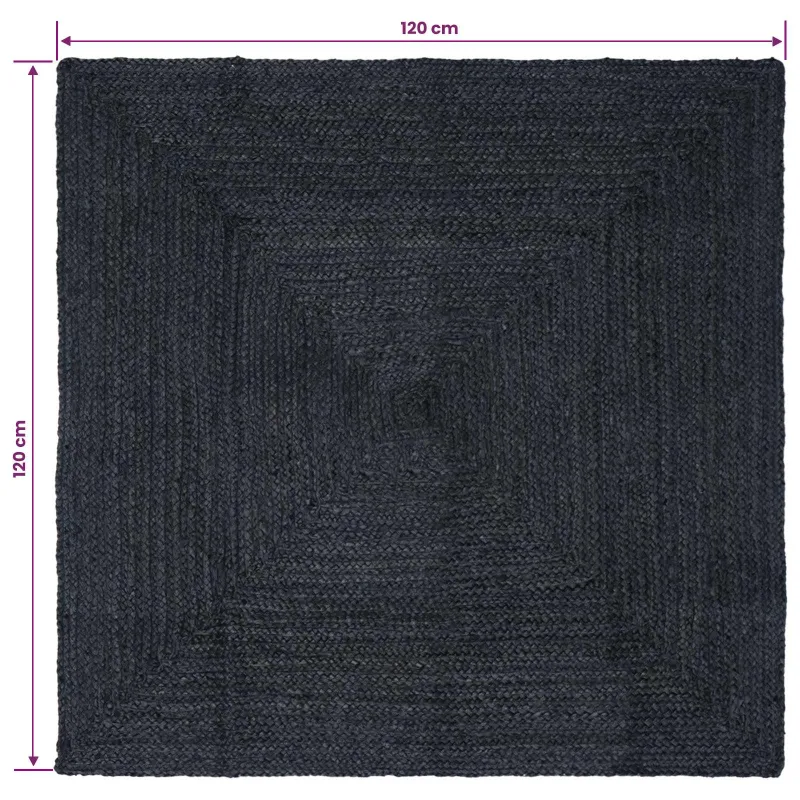 Zoninės kiliminės dangos Tamsiai pilka 120 x 120 cm Džiutas