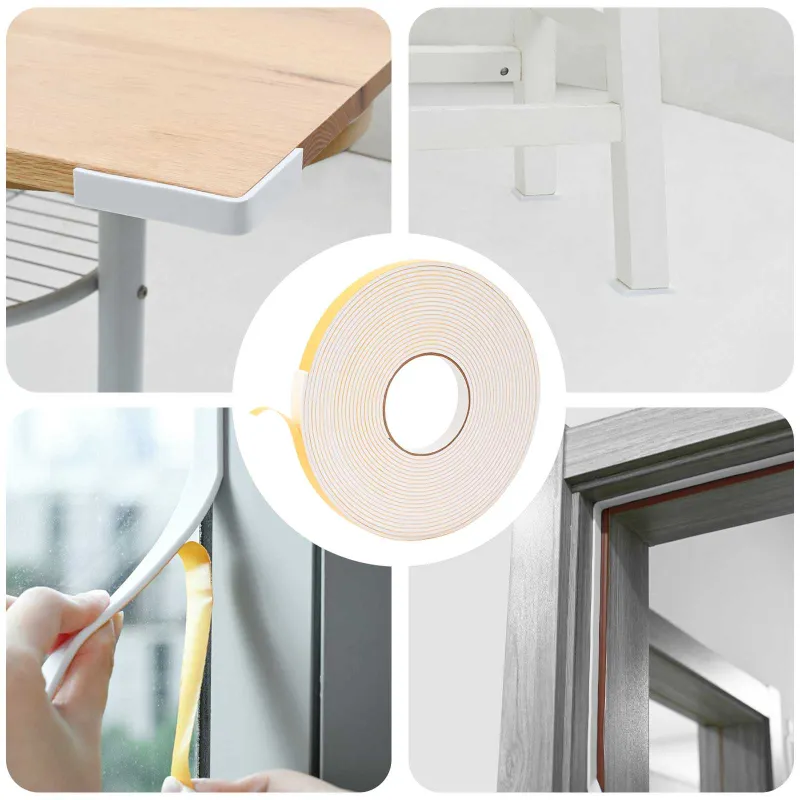 Savigautinė putų juosta Balta 15mm x 10m CR putplastis