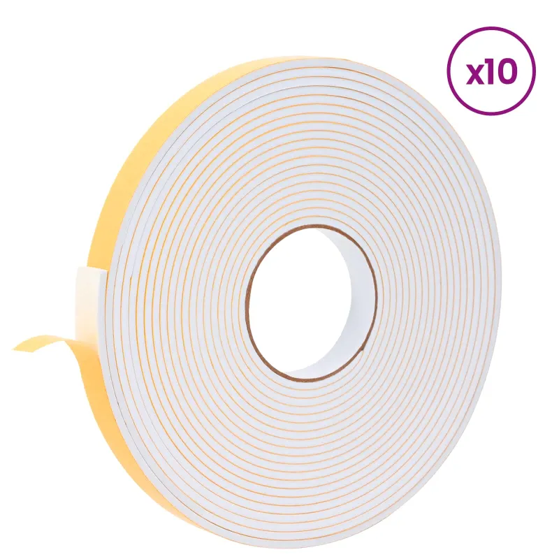Savigautinė putų juosta 10 pcs Balta 20mm x 10m CR putplastis