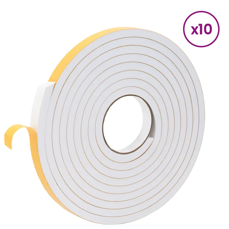 Savigautinė putų juosta 10 pcs Balta 20mm x 5m CR putplastis