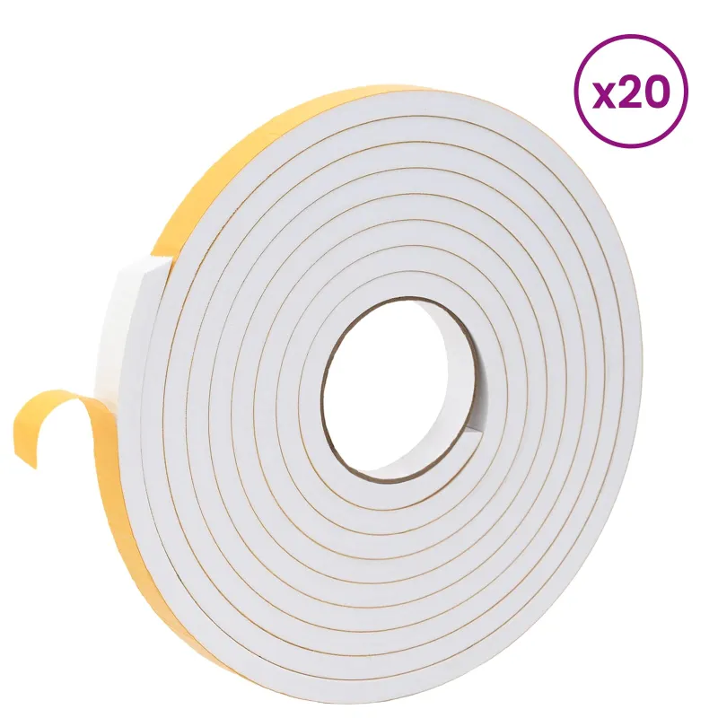Savigautinė putų juosta 20 pcs Balta 20mm x 5m CR putplastis