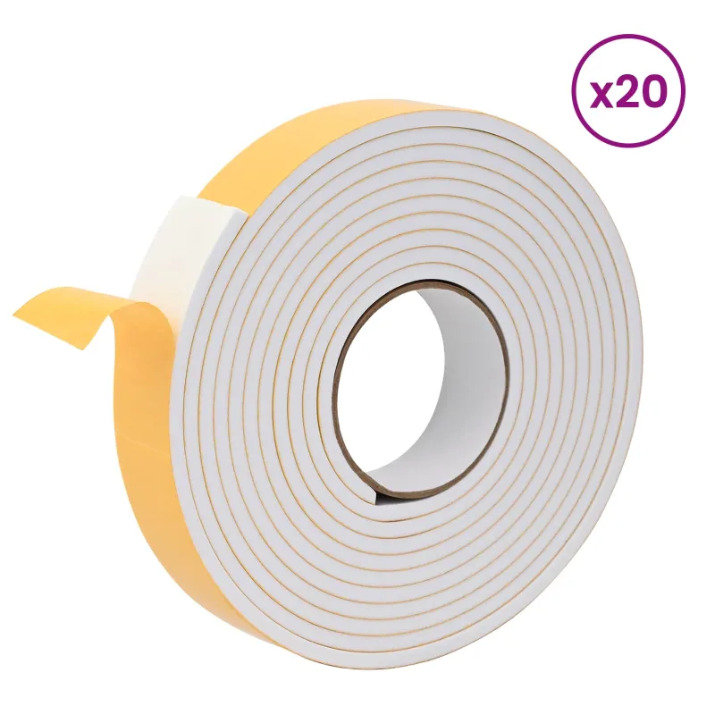 Savigautinė putų juosta 20 pcs Balta 30mm x 5m CR putplastis